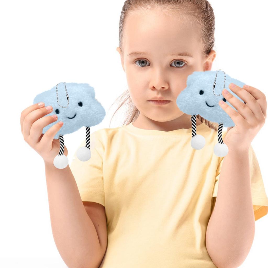 Cute Little Cloud, Cloud Keychain Cotton Plush Doll Toy Key Ring Backpack Bag Pendant Car Key Chain