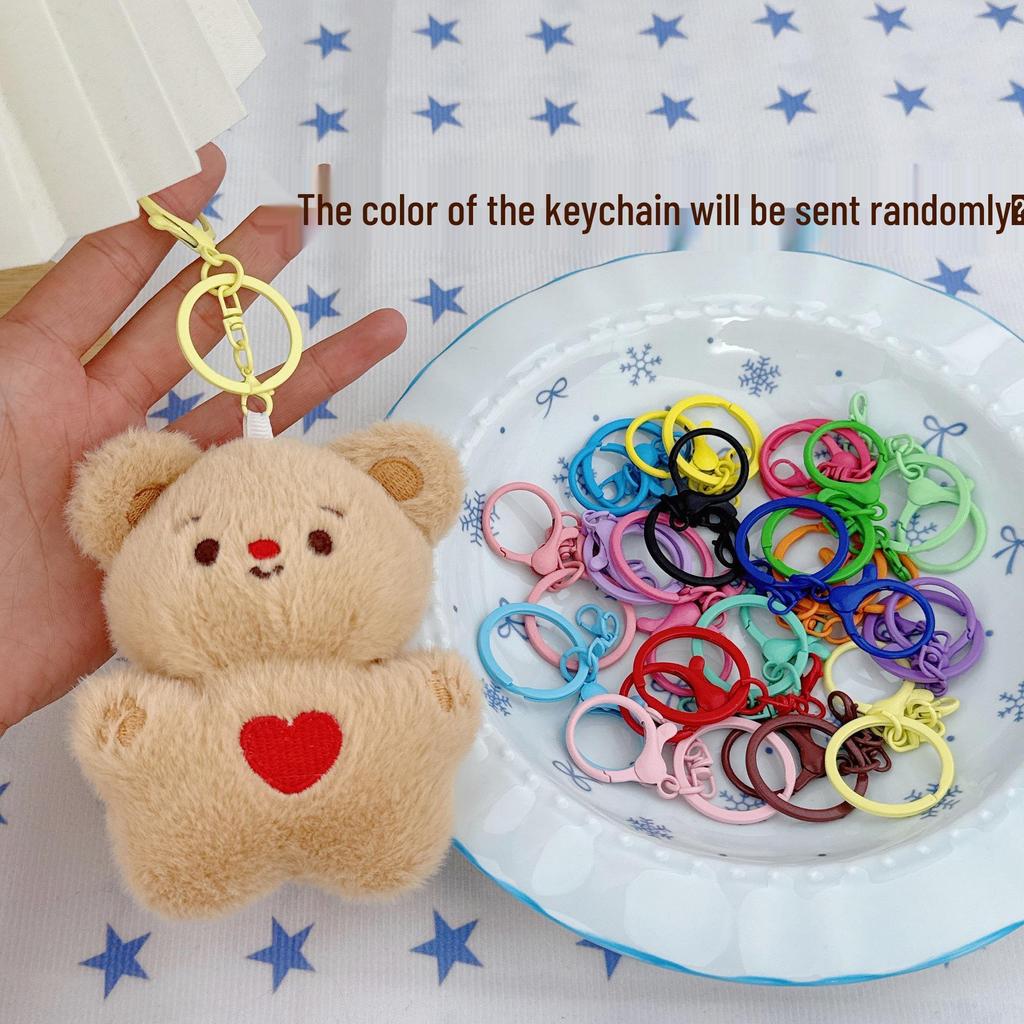 Heart Plush Doll Pendant - Cute Cartoon Gift for Best Friends & Students