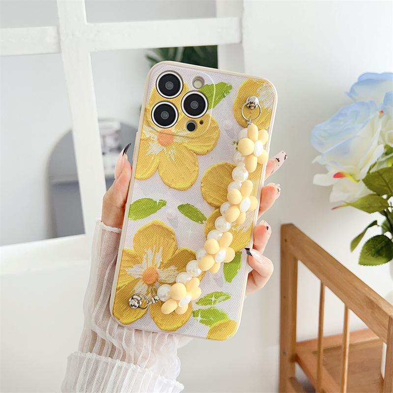 

Чехол-цепочка с цветами для женщин для Infinix Hot 50/40 Pro & 20S 30i