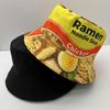 New Lamian Noodles Soup Printed Fisherman's Hat European and American Fashion Versatile Basin Hat Outdoor Sunshade Hat