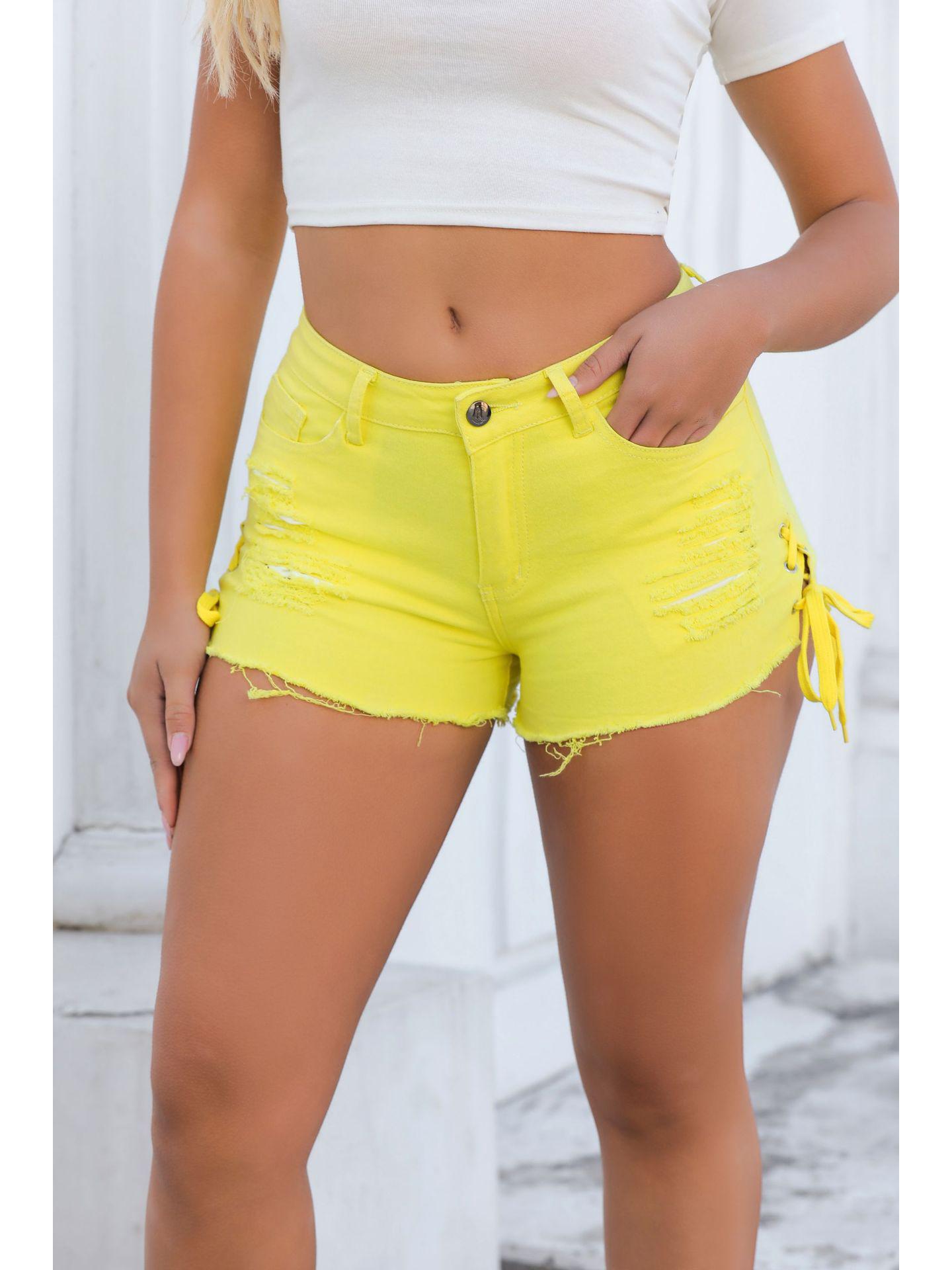 

2022 Cross Side Tie Lifted Buttocks Denim Jeans - Hot Selling, In Stock L жовтий