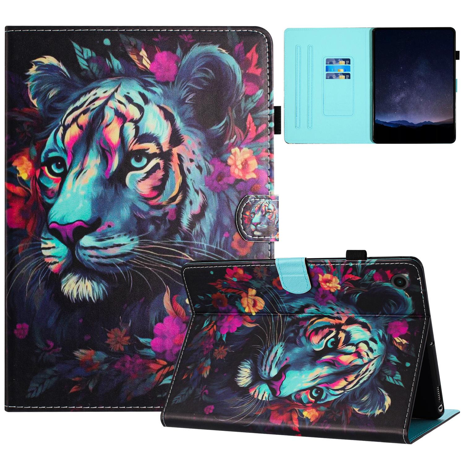 

For Lenovo Tab M10 (Gen 3) Magnetic Tablet Case Wholesale PU Leather Pattern Stand Cover Tiger