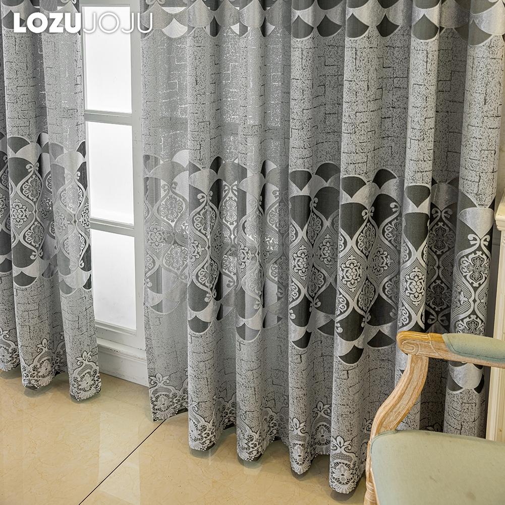 1PC LOZUJOJU 40-70% zaciemniające zaawansowane luksusowe europejskie zasłony żakardowe dostępne w wielu kolorach do salonu sypialni wystrój domu