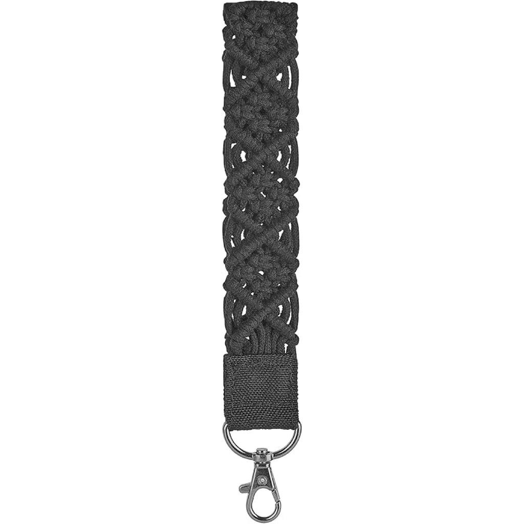Mkono Macrame Key Chain Cute Keychain Wristlet Lanyard Boho Woven Wrist Lanyard for Keys, Key Cha for Car Key ID Badges