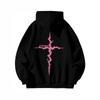 Unisex Kapuzenpullover Mit Blitz-Print Lockerer Sitz Winterlich Warm Fleecegefüttert Streetwear Teenager