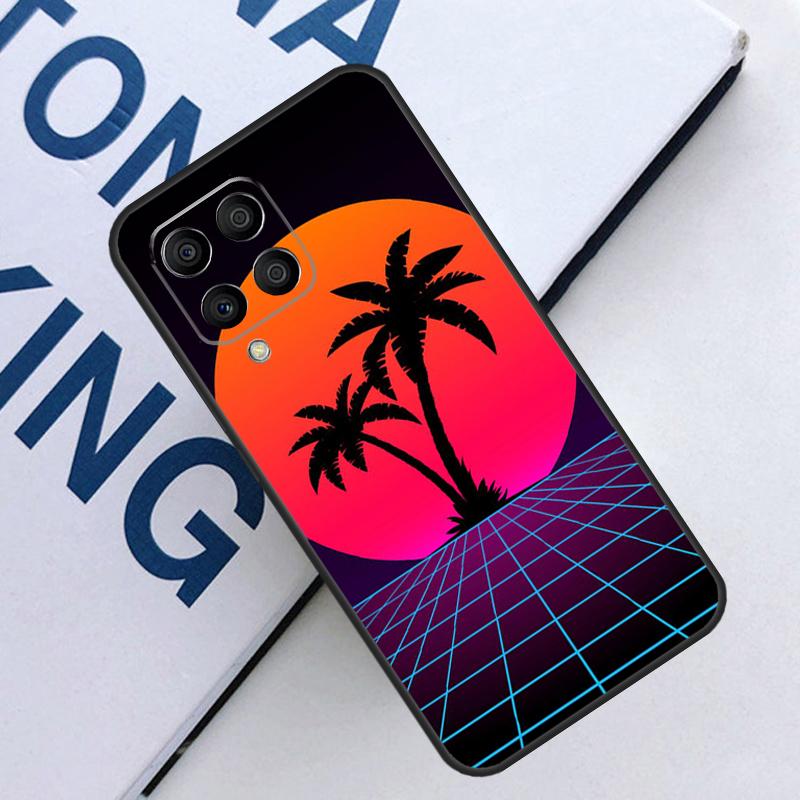 Retrowave Neon Palms Tree For Samsung Galaxy M21 M11 M31 M13 M33 M35 M53 M55 M15 M14 M34 M54 M12 M32 M52 M06 M16 Case