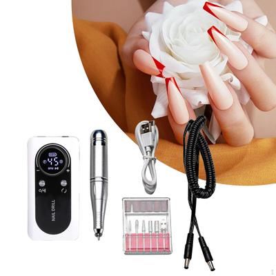 Máquina Taladro Eléctrico para Uñas Kits de Manicura Pedicura Portátil para Eliminar