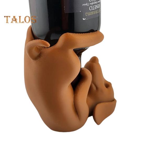 Teckel Wijnfleshouder PLA Hond Figuur Bierfles Displaystandaard Organizer Rek Huis Keuken Bar Eettafel Desktop Decoratie