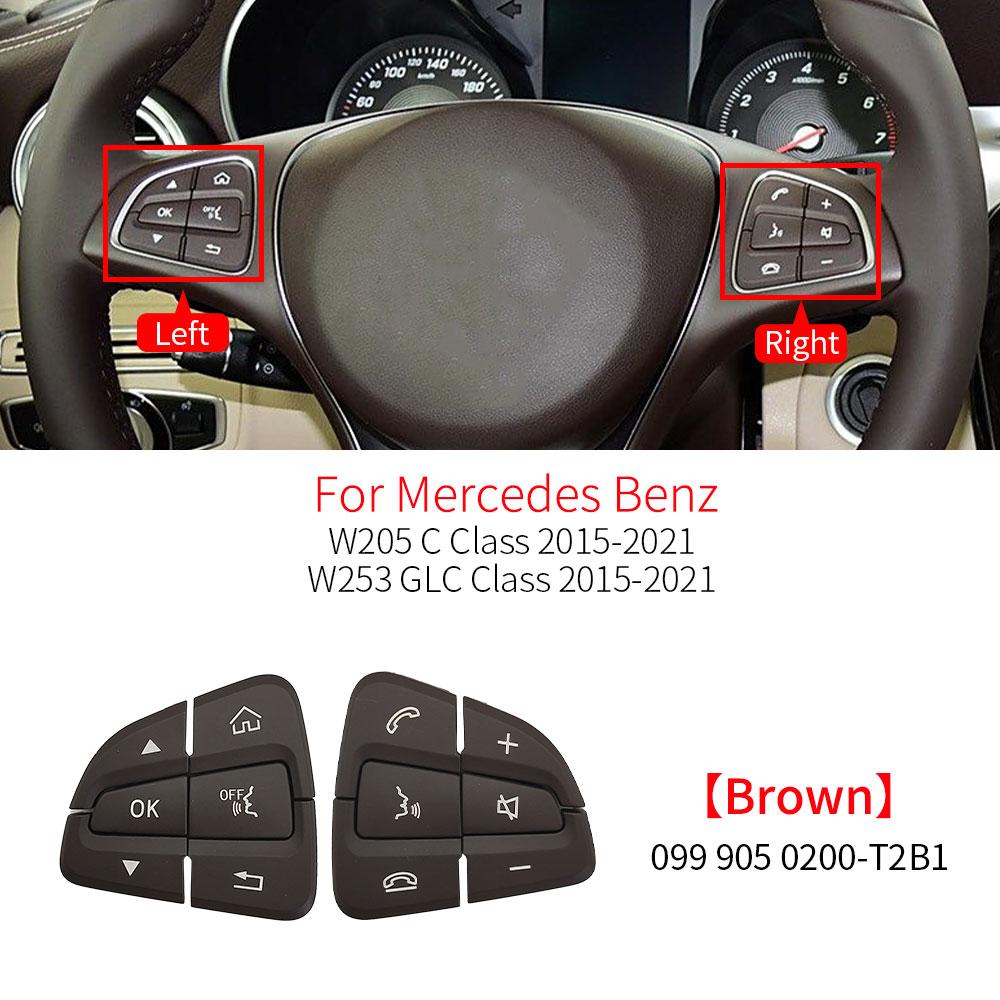 Für Mercedes W205 W253 Auto Lenkrad Multifunktions-Bedientasten Abdeckung Für Benz C GLC Klasse C180 C200 C220 GLC260 GLC300