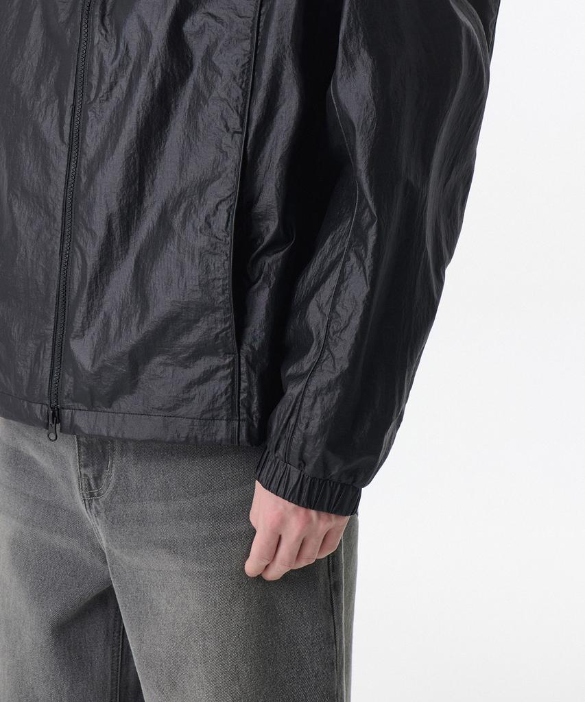 Musinsa Standard Glossy Crease Windbreaker Jacket [Black]