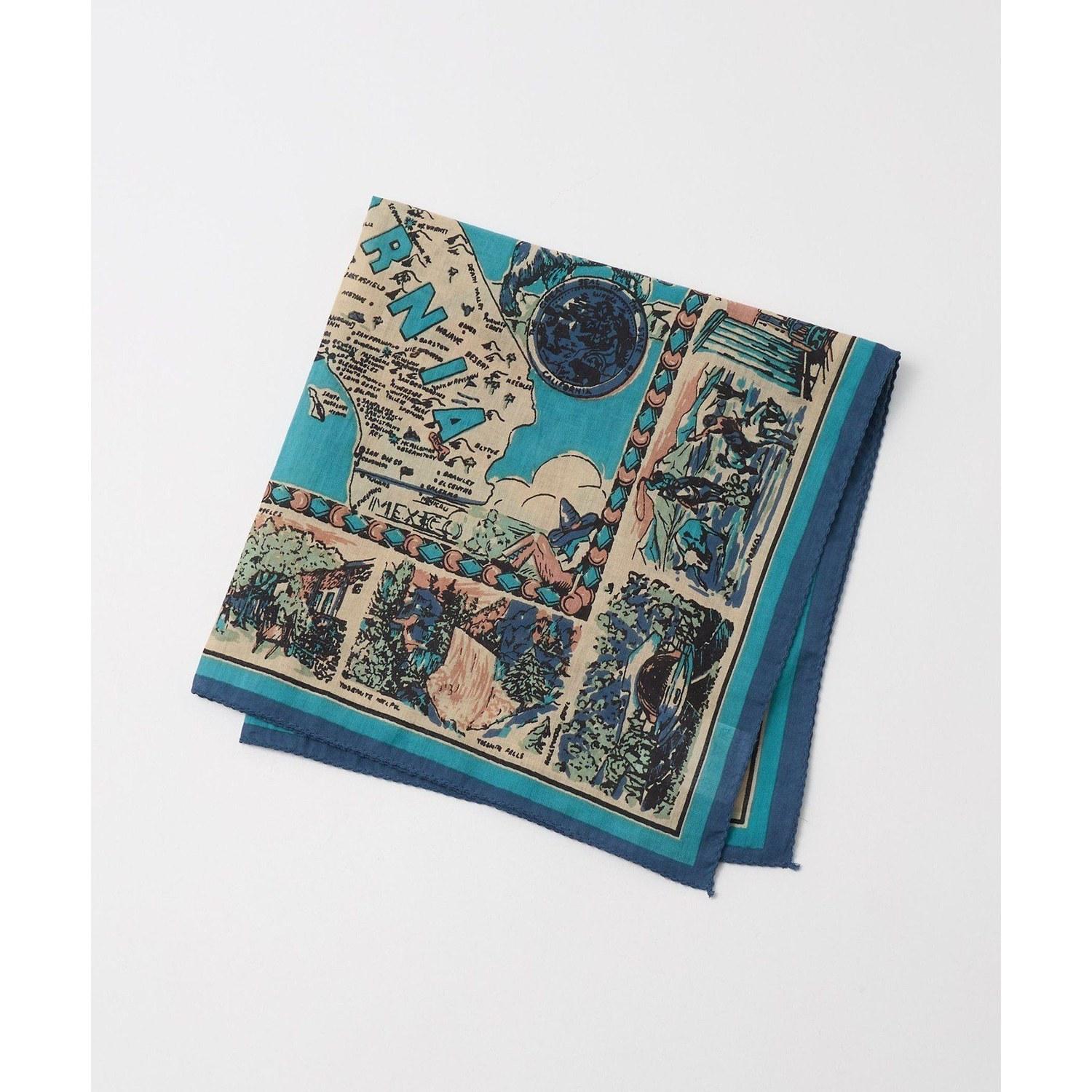 BEAUTYYOUTH UNITED ARROWS CITY Bandana Beauty Youth Fashion Accessories ScarfBandana Blue White Brown