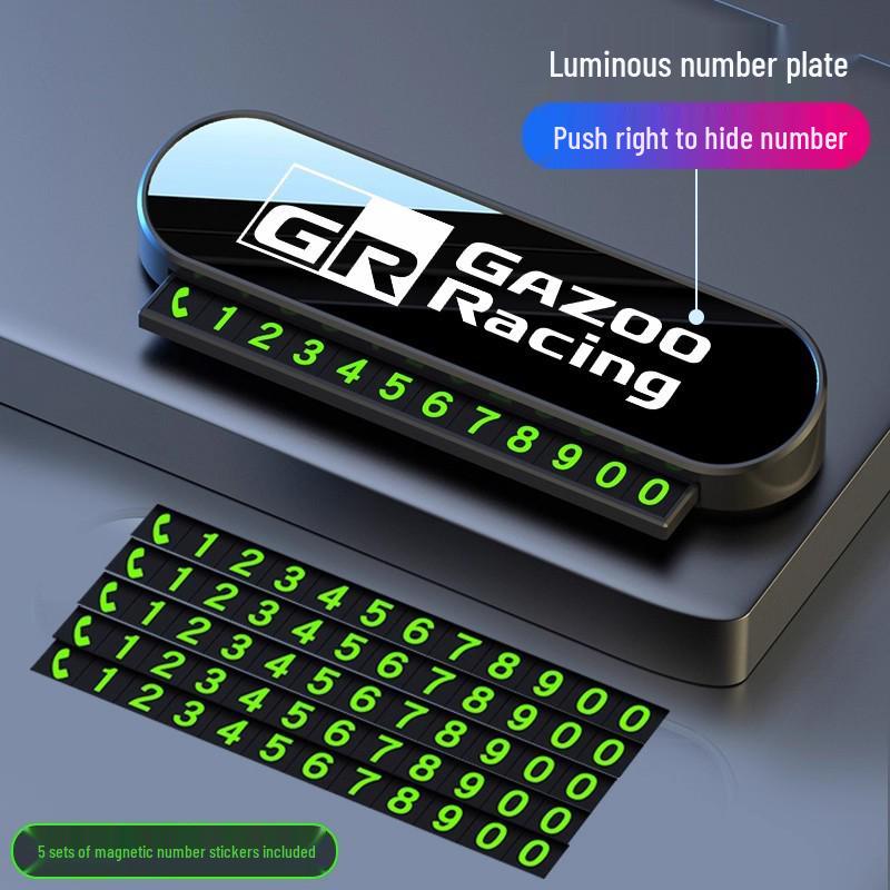 Laser-Engraved Temporary Parking Phone Number Signs for BYD Qin L/PLUS/EV/PRO (Concealable)