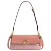 COACH Jet Coated Canvas With Calfskin Shoulder Bag Medium Women's Pink CBA83-B4YU2