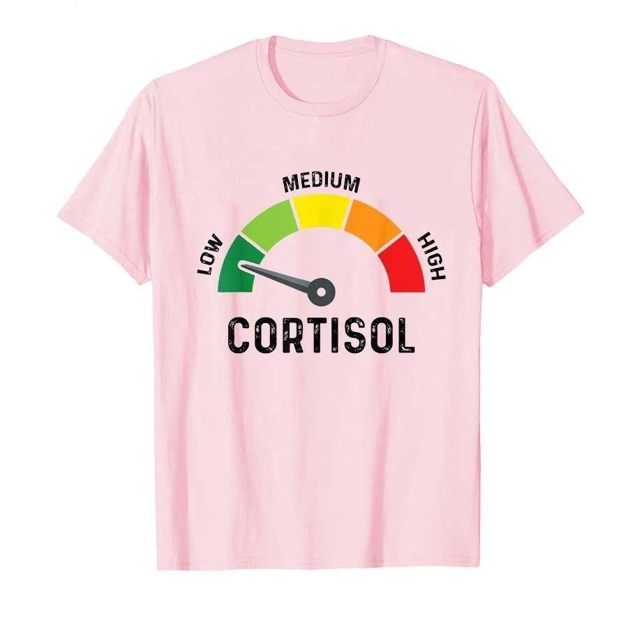 Fashion Y2k Harajuku TShirt Low Cortisol Levels V Meme Tshirt for Men Women Cotton T Shirts Casual Loose Short Sleeve Unisex