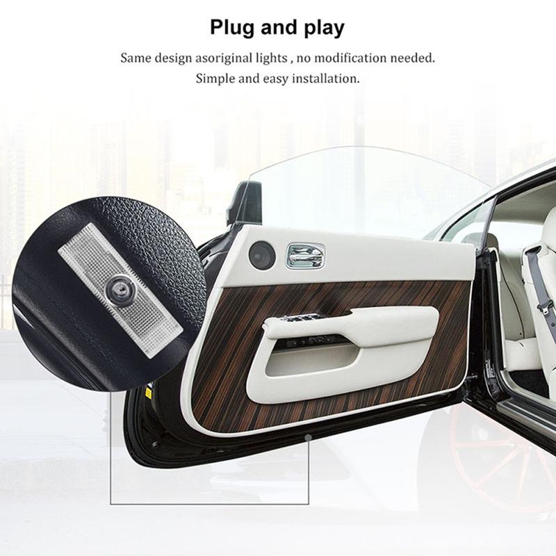 2Pcs LED Car Door Ghost Shadow Courtesy Lights For Alfa Romeo Giulietta 2011-2019 2020 2022 2021 Projector Emblem Accessories