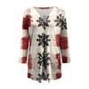 Women's Casual Long Sleeve Christmas Printed Cardigan With Pockets