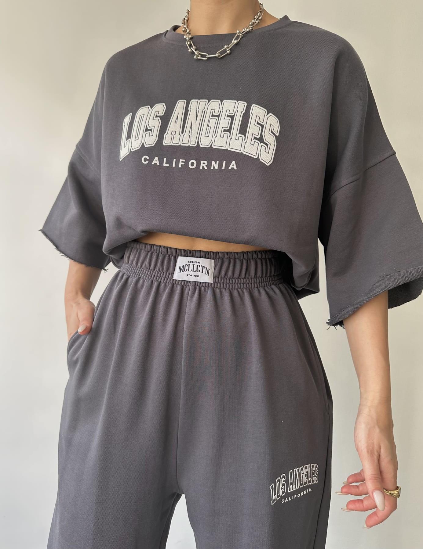 

MCLLCTN Los Angeles Антрацитовая футболка Спортивный костюм