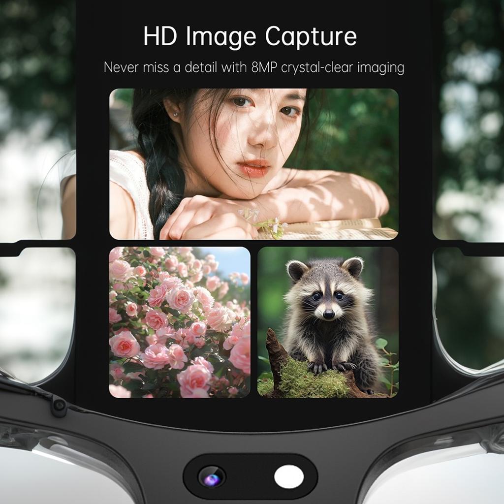 New Multifunctional Glasses with 800W HD Camera Wireless Bluetooth Touch Call Sports Music Real Time Translation AI Smart Glasses  USB Charging Unisex