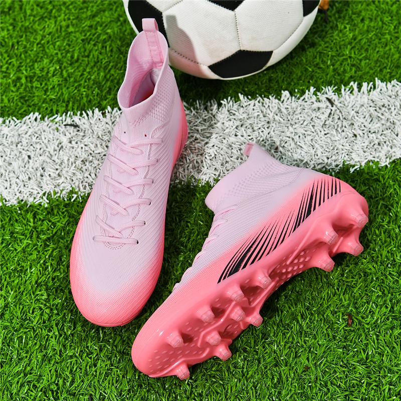Low-cut football FG shoes with long studs for adults, men and women, sports anti-skid wear-resistant competition training shoes