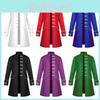 Herren Renaissance Mittelalter Steampunk Jacke Gothic Retro Uniform Windbreaker Mantel