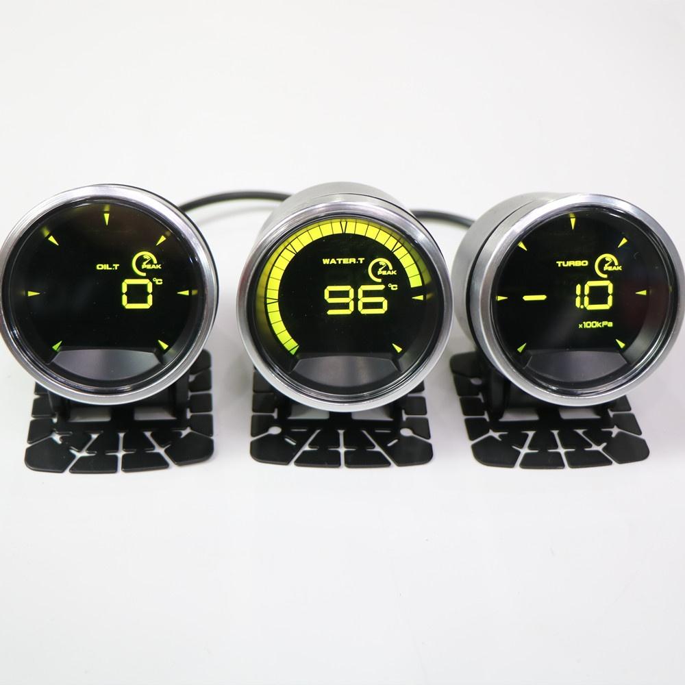 Def A2 7-Color OBD2 Gauge 2.5 Inch Water Temperature Oil Pressure Turbo Oil Temp Vacuum Voltage Universal 60mm Car Meter