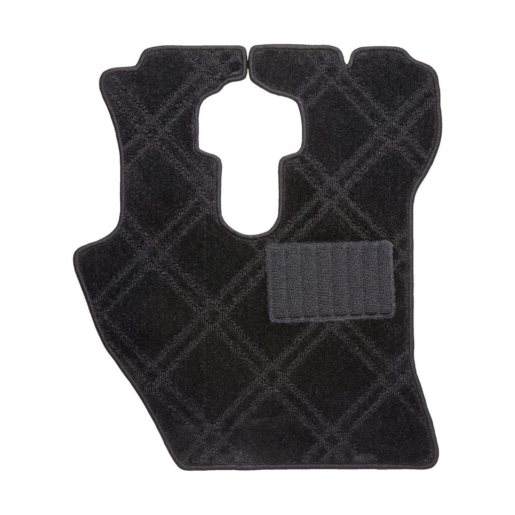 Miyabi Miyabi Truck Interior Floor Double Hino 17 Mats, Diamond, Profia, Black, Driver's Side, FM-WDIH01201RBK