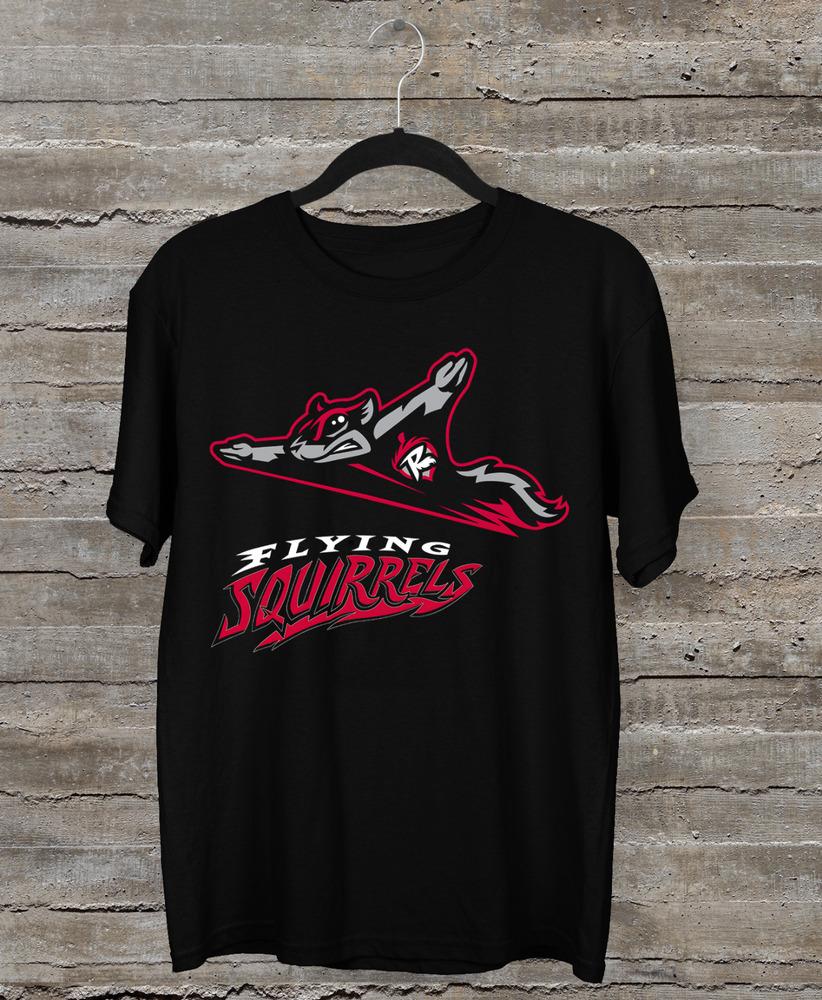 Мужская футболка Richmond Flying Squirrels ЧЕРНАЯ Унисекс JJ3387 Унисекс Футболка XXL
