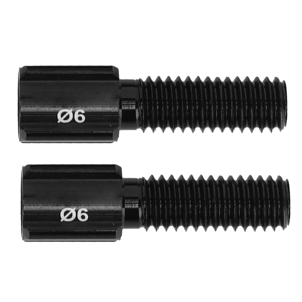 10PCS RC122 Black Road Bike Rear Derailleur Brake Cable Line Thumb Shifter Adjuster ScrewM6