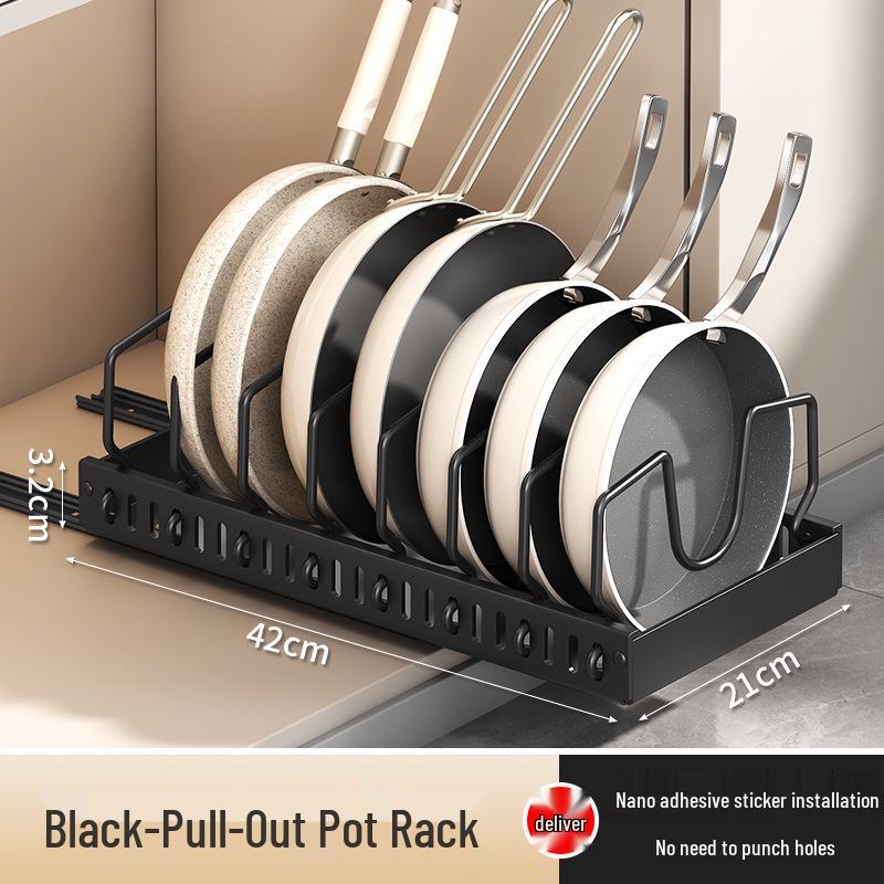 Adjustable Kitchen Pot Lid & Cookware Stand