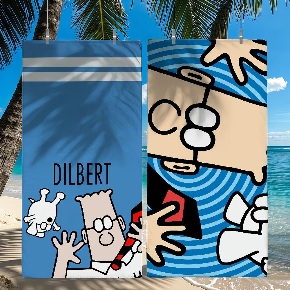 D-Dilbert Towel Quick Drying Beach Towels Are Suitable For Swimming Pools Camping Yoga And The Gym