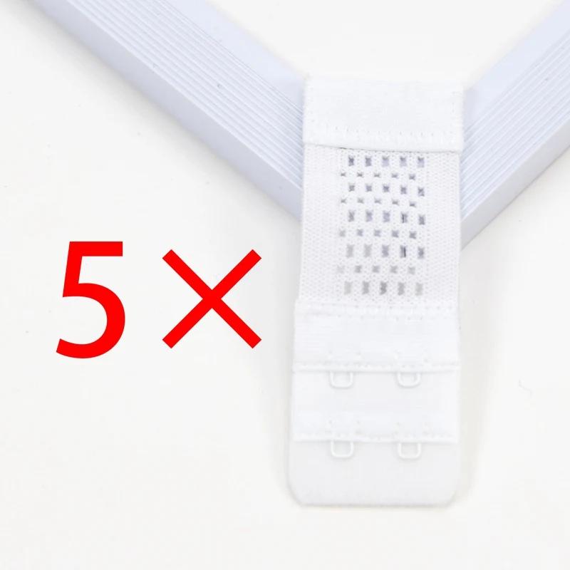 5pcs Bra Extender for Women's Elastic Bra Extension Strap Hook Clip Expander Adjustable Belt Buckle Intimates Accessories