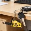 Llavero Cadena de Motosierra Compacta con Cuerda Interactiva para Tirar Juguete de Descompresión Mango Ajustable Cadena de Sierra Desmontable Herramienta Realista