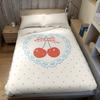 Cherry Gingham Flannel Blanket Perfect for Sofa Office Bed Travel Sleep Read Relax Camping Four Season Use