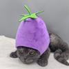 Adjustable Banana Cat Head Cover Cute Pet Headwear Funny Role-Playing Costume  Pet Party
