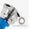 Round Three-Way Round Two-Way C-Type Quick Connector Smysmv Straight Row Quick Plug 4 Points Internal And External Thread