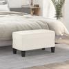 Cream Bench 70 X 35 X 41 Cm Faux Leather