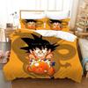 3D Print Anime Dragon Ball Super Saiyan Son Goku Duvet Cover Bedding Set Pillowcase Double For Kids Bedclothes Quilt Cover
