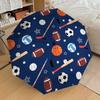 1pc Sports Balls Pattern Umbrella with Plastic Handle,Suitable for All Seasons Home Travel Outdoor UmbrellaDD1769