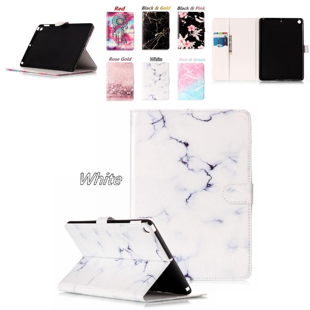 Elegant Marble Pattern Folio Flip Cover For Ipad With Premium Pu Material