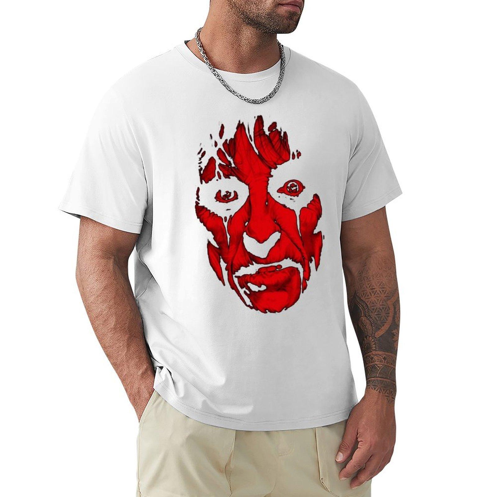 Scared In Red Tshirt Street Art Print Tee Shirt S