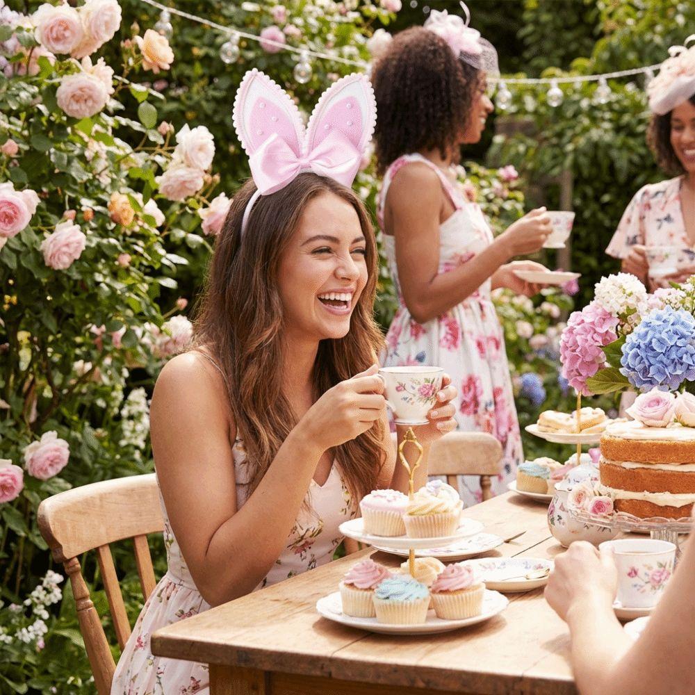 Plush Easter Headpiece Non-slip Rabbit Ear Hair Hoop Bunny Ear Headband  Cosplay Event