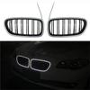 Front Racing Grille LED Light For BMW 5 Series F10 F11 F18 2010-2017 Gloss Luminous Kidney Double Slat W/Tuning Grill