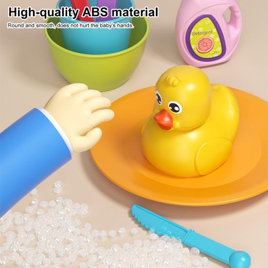 Jouets Lave-vaisselle pour Enfants et Tout-petits Jouet Évier de Cuisine avec Piste Toboggan à Eau Jeu de Pêche Magnétique Lave-vaisselle pour Jeu d'Imitation