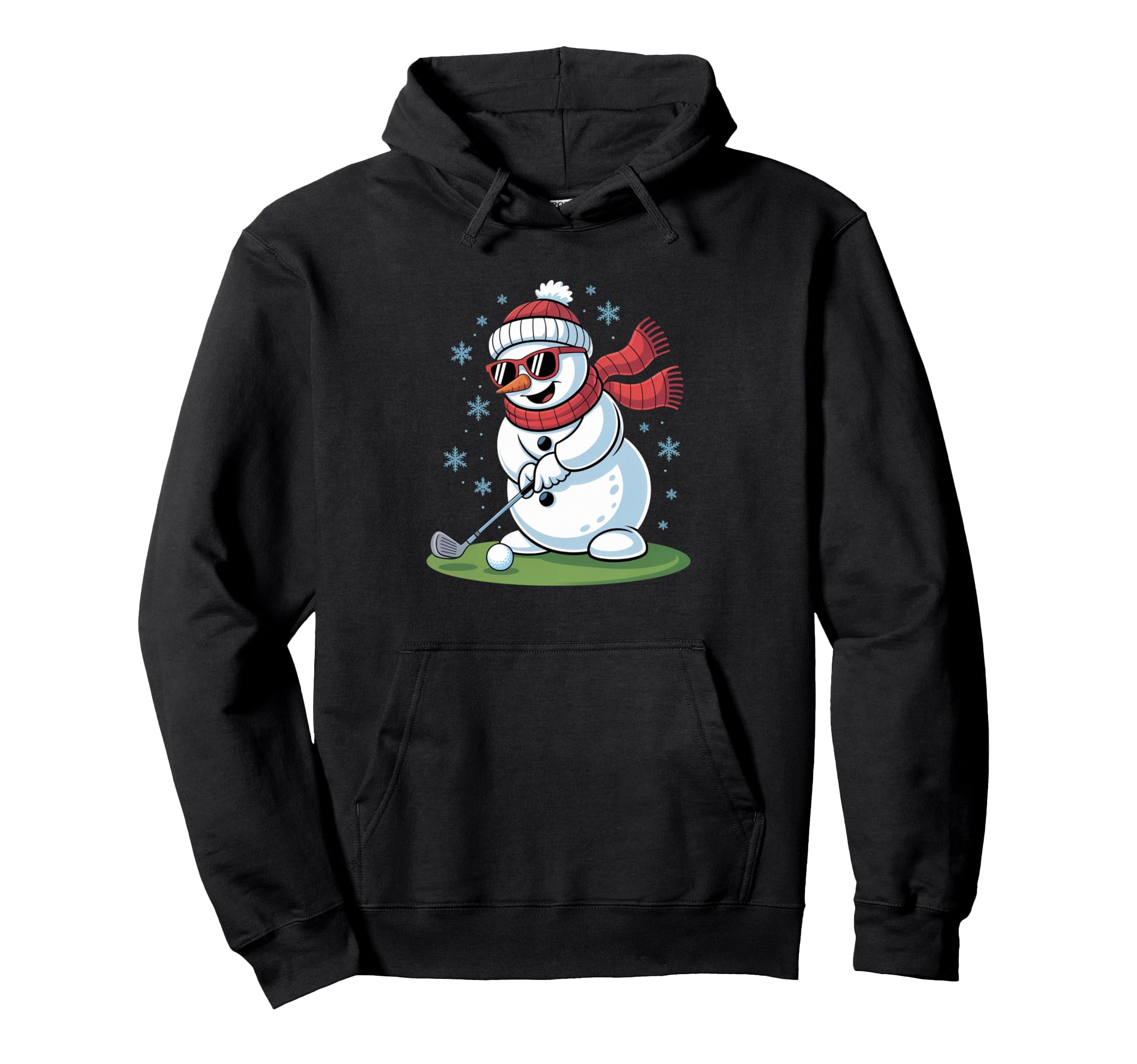 

Funny Snowman Golf Christmas Golfer Humor Hoodie чёрный