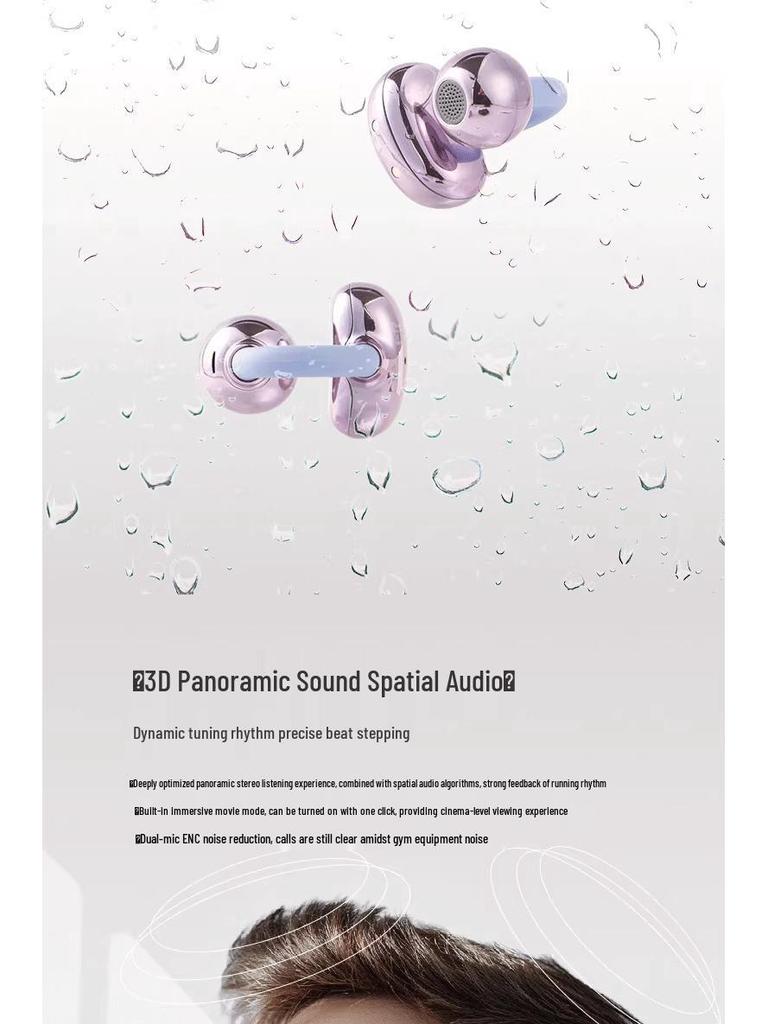 GTS15 Open-Ear Wireless Bluetooth Headphones - Air Conduction, In-Ear, Sport Ear Clip, Unisex Gift.