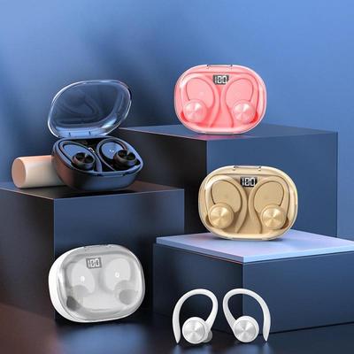 Bluetooth-Compatible 5.3 Headphones with Microphone True Stereo Wireless Headphones LED Power Display HiFi Headphones for Outdoor Sport