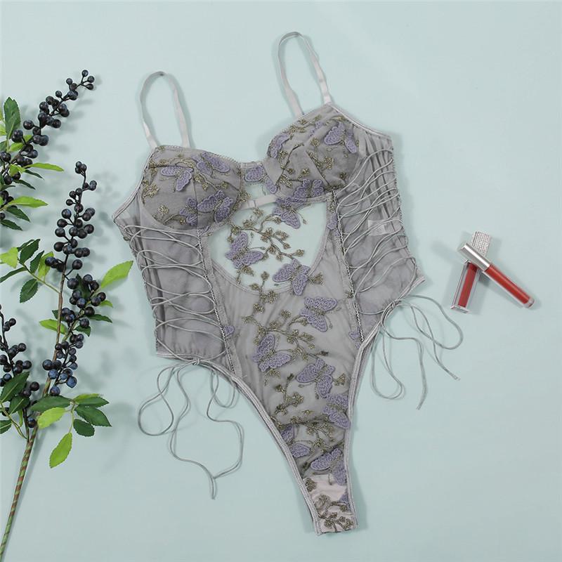 2021 Butterfly Lace Bodysuit - Sexy Lingerie Suspender