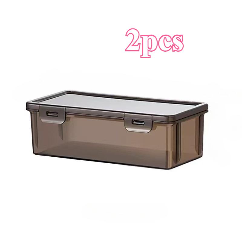 1/2/3 Pcs All-Clear Desktop Storage Box - Organizer for Pencils, Markers, Keys & Office Desk Clutter
