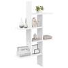 Wall Shelf White 61 x 15 x 102 cm Engineered Wood