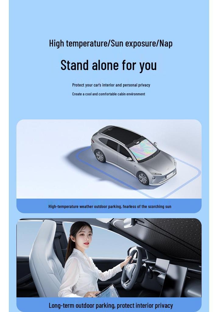 Car Front Windshield Sunshade Anti-Glare Heat Insulation Summer Shield